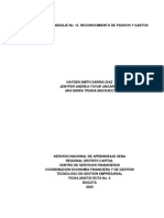 GUÍA DE APRENDIZAJE No. 15. RECONOCIMIENTO DE PASIVOS Y GASTOS