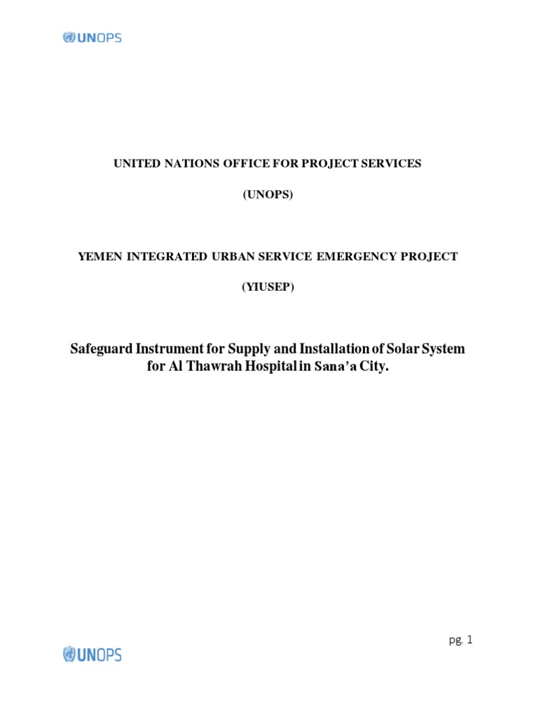 Solar System Safety Guidelines for Hospitals | PDF | Personal ...