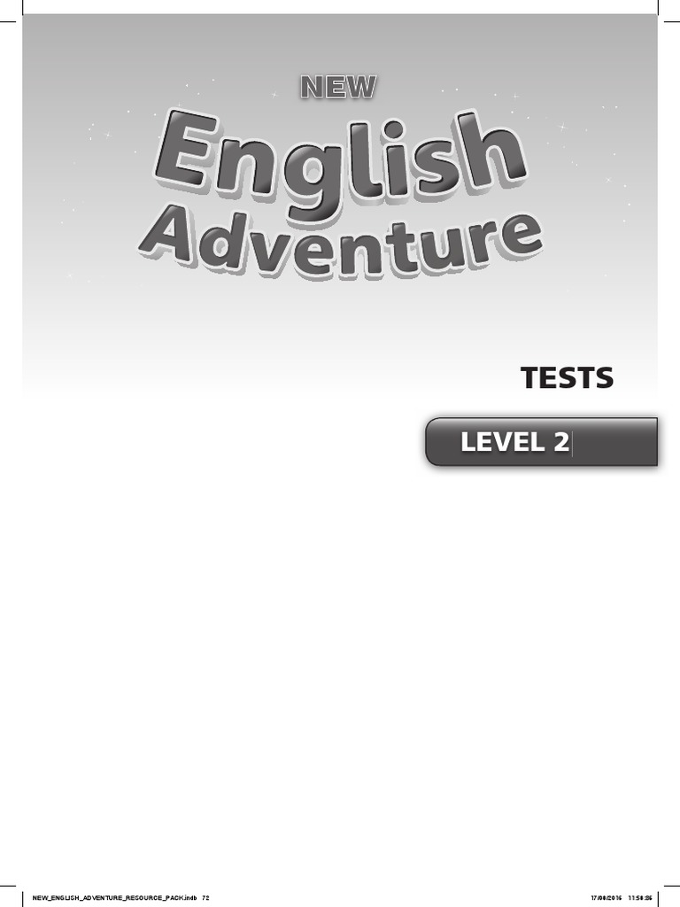 New English Adventure 2 My Body And Face