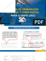 Guía de Generación de Clave y Firma Digital para Cliente (Dec) PDF