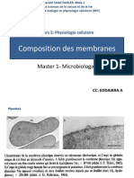 Composition des membranes