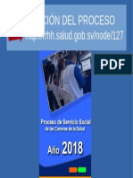 Proceso de Servicio Social de las Carreras de la Salud, 2018 (1)