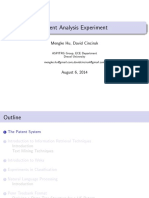 Patent Analysis Experiment: Mengke Hu, David Cinciruk