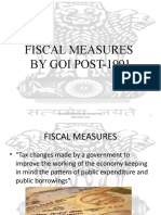 1 Fiscal Measures by Government of India Post 1991