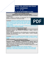 3°a Semana Del 14 Al 18 de Septiembre de 2020