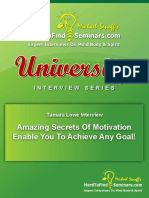 Amazing Secrets of Motivation Enable You To Achieve Any Goal!