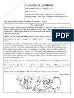 Actividades Lunes 21 de Septiembre 2ºa Epnº3