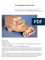 Fabriquer des petits camions en bois rétro