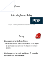 INDRODUÇÃO A PROGRAMAÇÃO RUBY