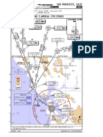 Navigational chart and arrival procedures for San Francisco International Airport