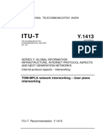 Itu-T: TDM-MPLS Network Interworking - User Plane Interworking