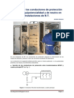 Sección de Los Conductores de Protección (PE), Equipotencialidad y de Neutro en BT. Andres Granero PDF