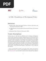 14.740x: Foundations of Development Policy: Intructors