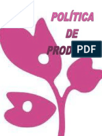 POLITICA DE PRODUCTO