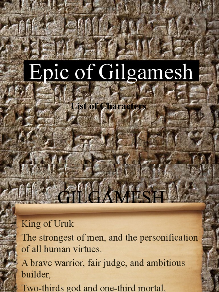 Key Characters in the Epic of Gilgamesh | PDF | Epic Of Gilgamesh ...