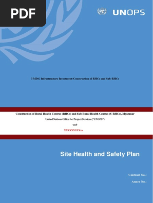 Annex 5- Health and Safety Plan
