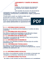 CAPITULO II PLANEAMINETO Y DISEÑO DE MINADO Clase PDF