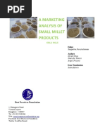 A Marketing Analysis of Small Millet Products: Kolli Hills