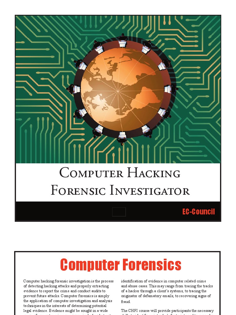 Computer Hacking Forensic Investigator | PDF | Computer Forensics | Booting