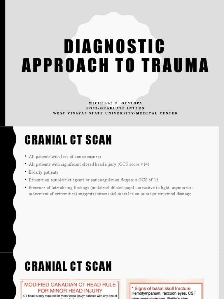 Trauma Imaging and Diagnosis Guide | PDF | Thorax | Major Trauma