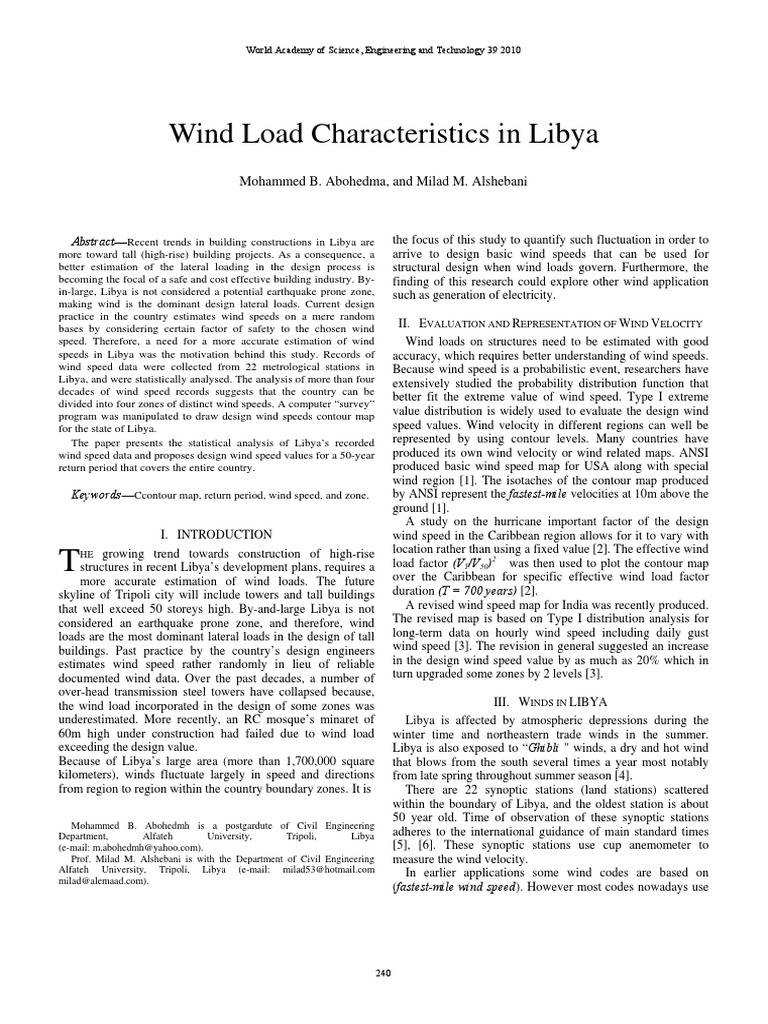 Libya Wind Speed Map | PDF | Wound | Wind Speed
