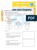 Operaciones Entre Conjuntos Ejercicios para Sexto de Primaria PDF