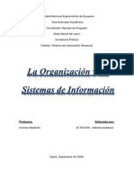 Trabajo sobre Organizacion y Sistemas de Informacion