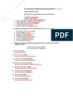 Tarefa. Praticando Pronomes Oblíquos Átonos Caso Direto.