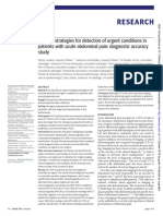 Imaging Strategies For Detection of Urgent Conditions in Patients With Acute Abdominal Pain - Diagnostic Accuracy Study PDF