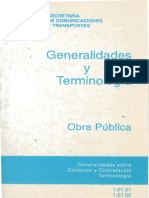 Generalidades T Términos de Obra Publica