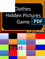 Clothes Hidden Pictures Game