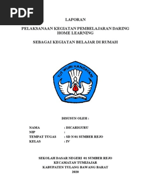 Laporan Kegiatan Daring Kelas 4