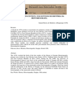 A Historiografia Sergipana no século XIX segundo os pioneiros estudos de 1972