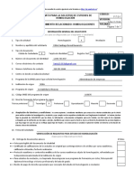 Espacio para Ser Diligenciado Por El Aspirante o Estudiante