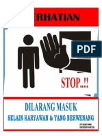 Dilarang Masuk