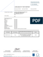 Flammability Test Report: 575 Maryville Centre Drive