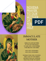 Novena Prayer To Our Mother OF Perpetual Help