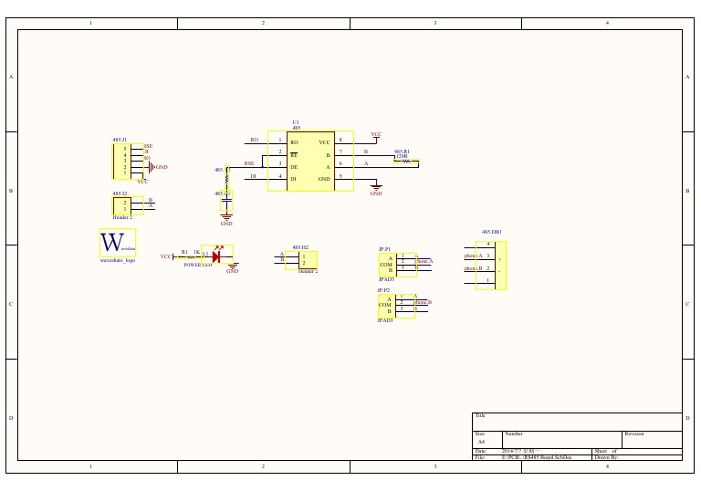 RS485 Circuit Schematic Diagram | PDF