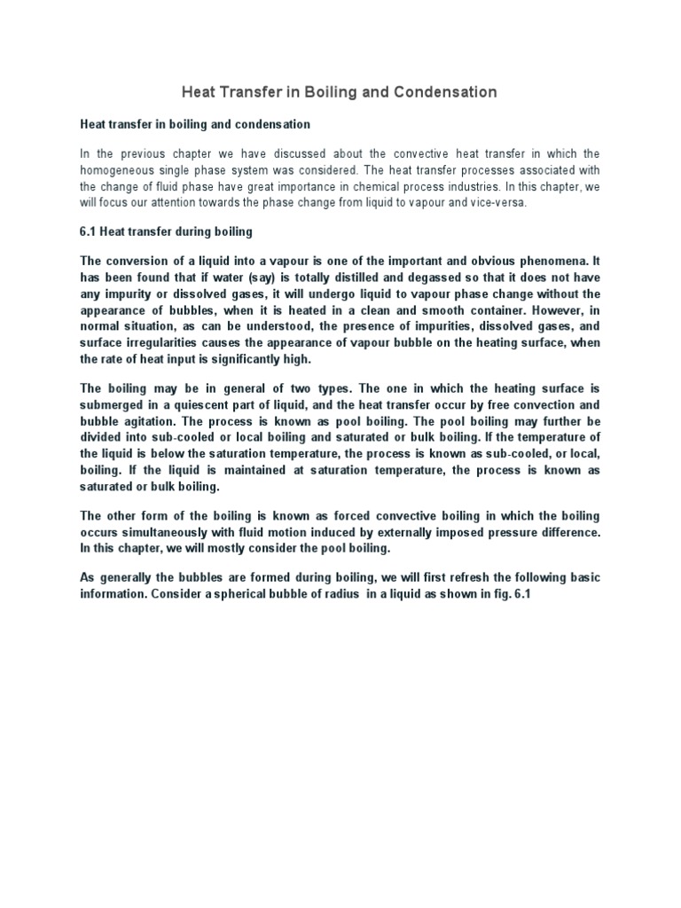 Boiling and Condensation Heat Transfer | PDF | Heat Transfer | Boiling