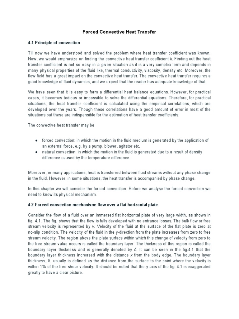 4-Forced Convective Heat Transfer | PDF | Boundary Layer | Heat Transfer