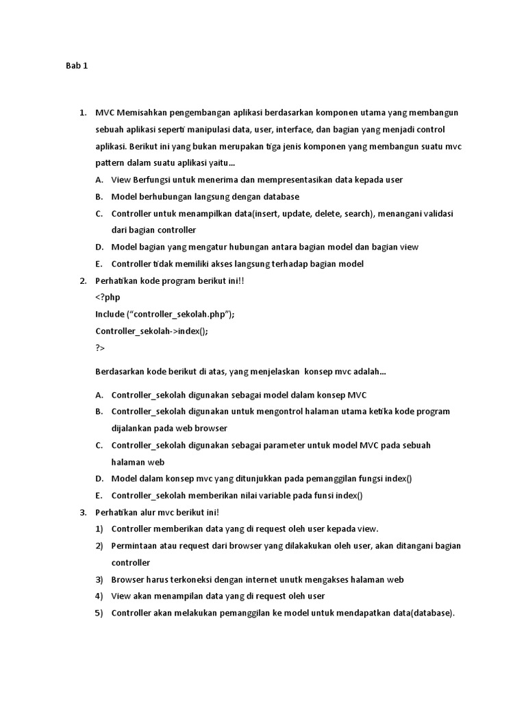 Soal Pemrograman Web Kelas 12