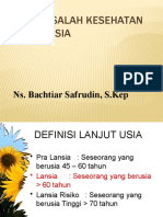 Masalah Kesehatan Lansia