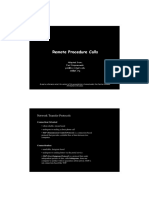 Remote Procedure Calls: Network Transfer Protocols