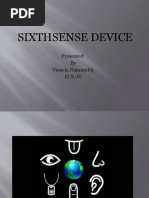 Sixthsense Device: Presented by Vineela Namireddy Ece-Iv