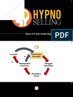 Hypnoselling Modul 7 Non Verbal Rapport PDF