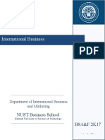 Courseoutline International Business BSAF 2K17 A and B