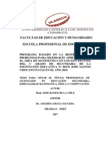 Aprendizaje Resolucion de Problemas Ramos de La Cruz Jose PDF