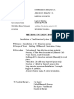 METHOD STATMENT FORFIRE DETECTOR INSTALATION