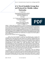 Simulation of A Novel Scalable Group Key Management Protocol For Mobile Adhoc Networks