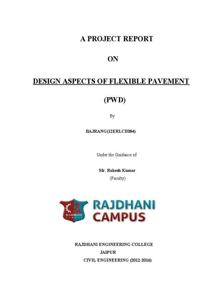 Flexible Pavement Design Aspects (PWD) | PDF | Road Surface | Loader ...
